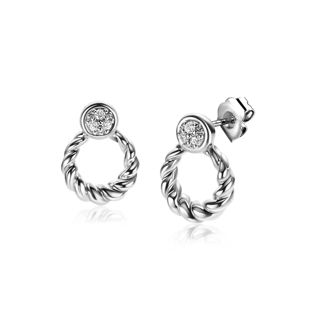Zinzi Earrings Silver Zio2390