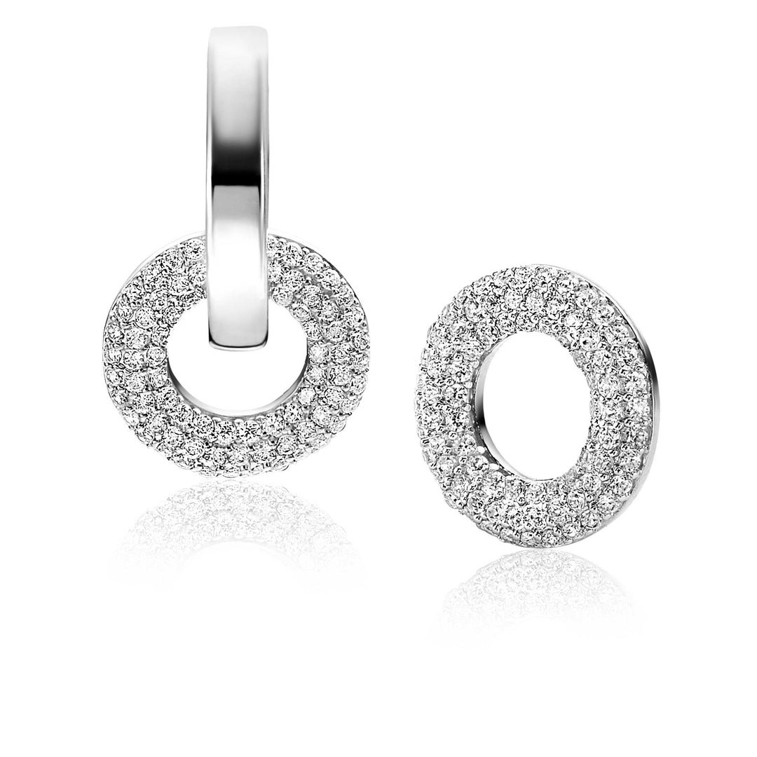 Zinzi Earrings Silver Zich2446