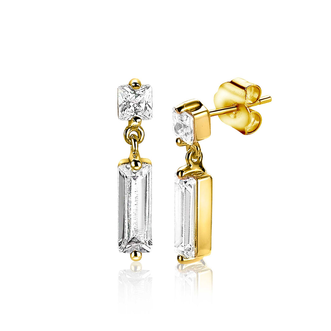 Zinzi Earrings Gold Plated Zio2056 Y