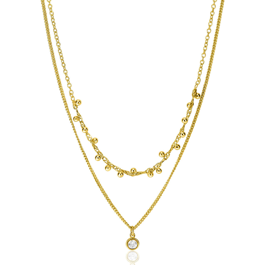 Zinzi Necklace Gold Plated Zic2520 Y