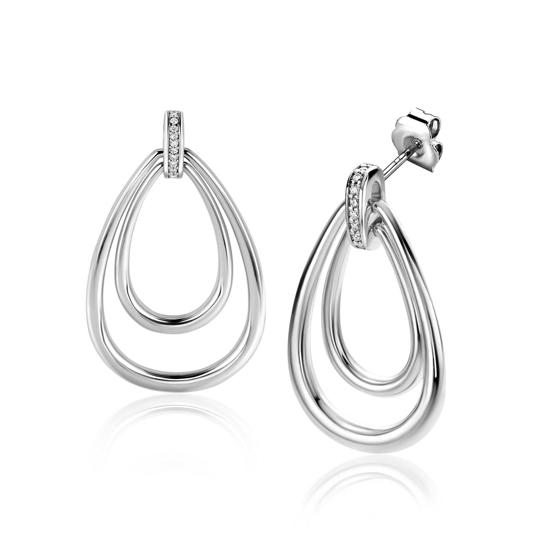 Zinzi Oorbellen Zilver Zio2489
