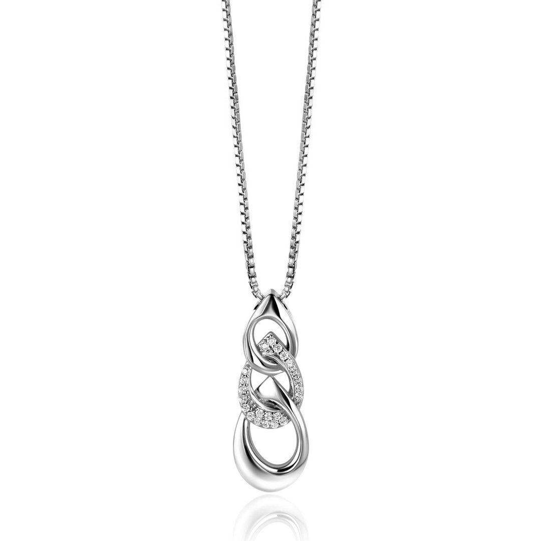 Zinzi Necklace Silver Mvc24