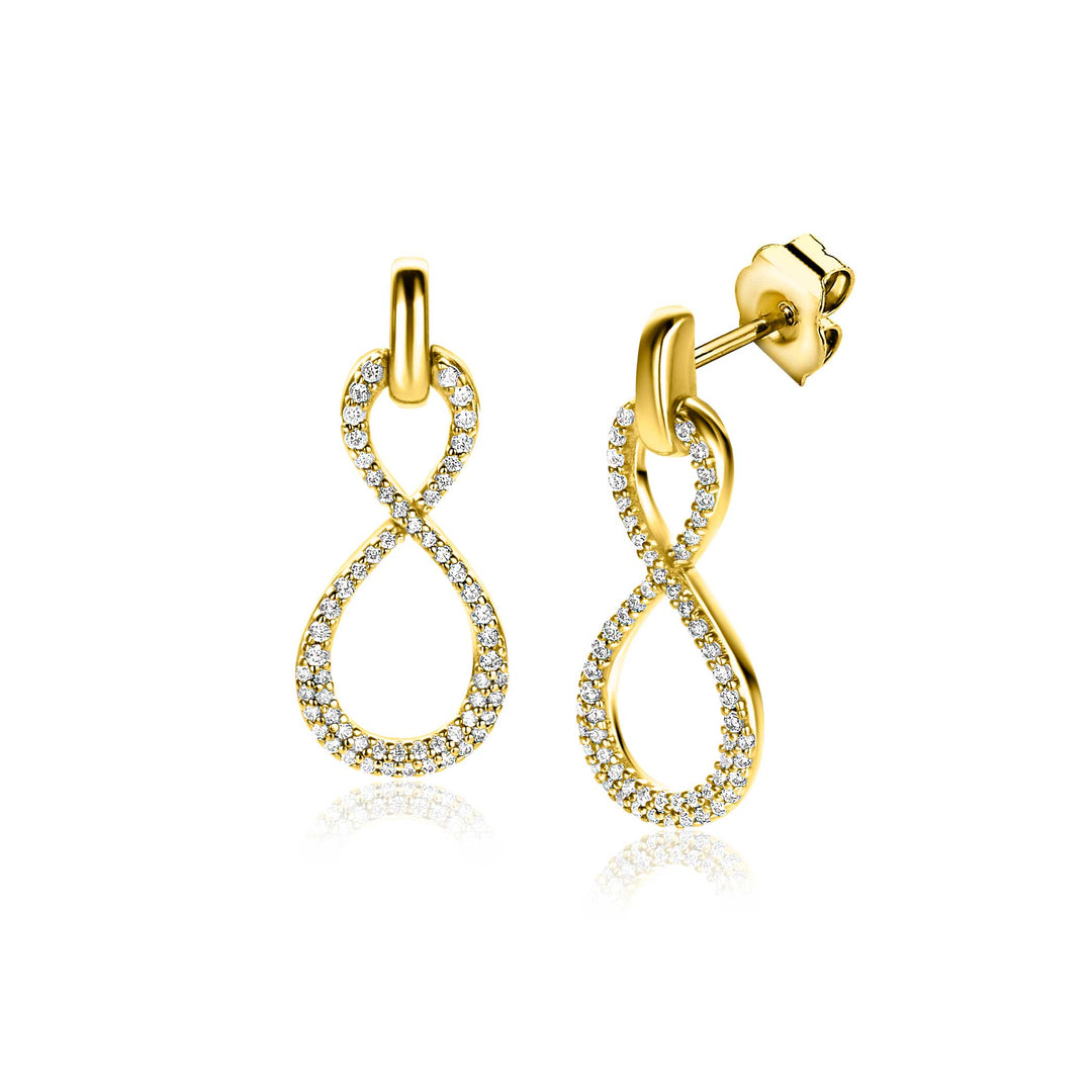 Zinzi Earrings Gold Plated Zio2570 Y