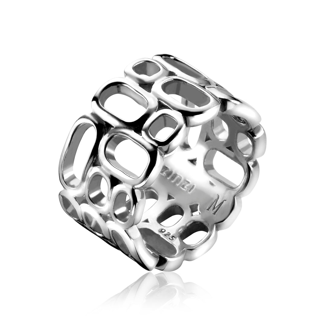 Zinzi Ring Silver Mvr3