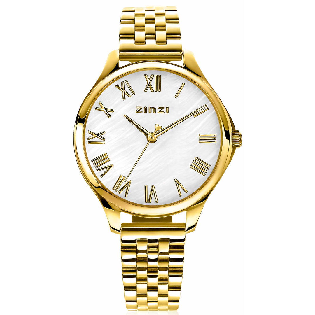 Zinzi Goudkleurig Horloge Gold Plated Ziw1134