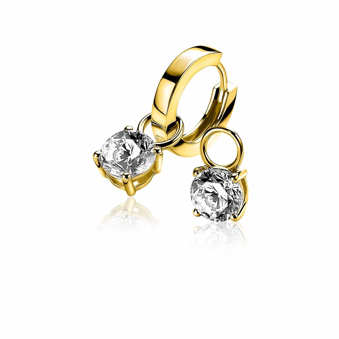 Zinzi Earrings Gold Plated Zich1300 Y