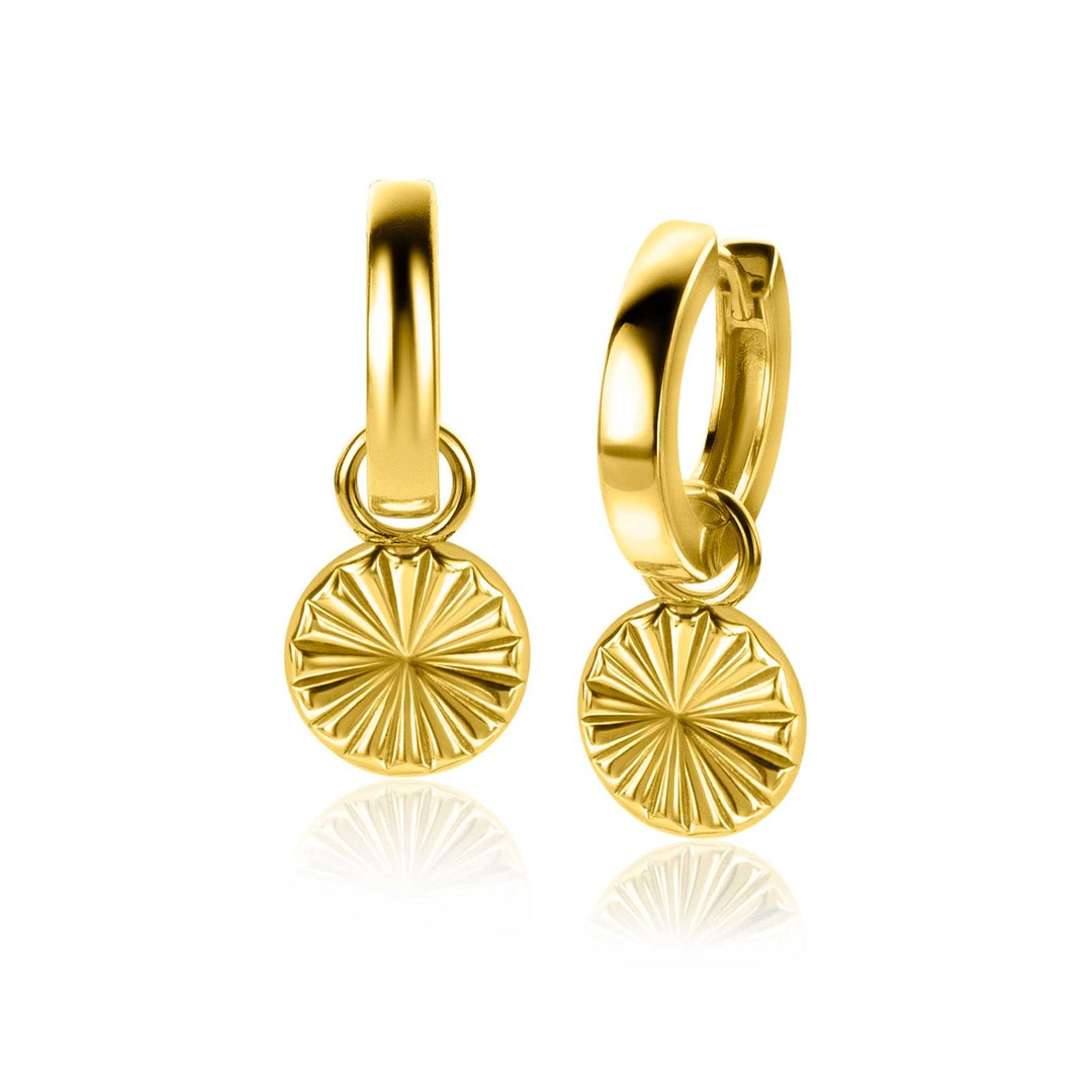 Zinzi Earrings Gold Plated Zich2296