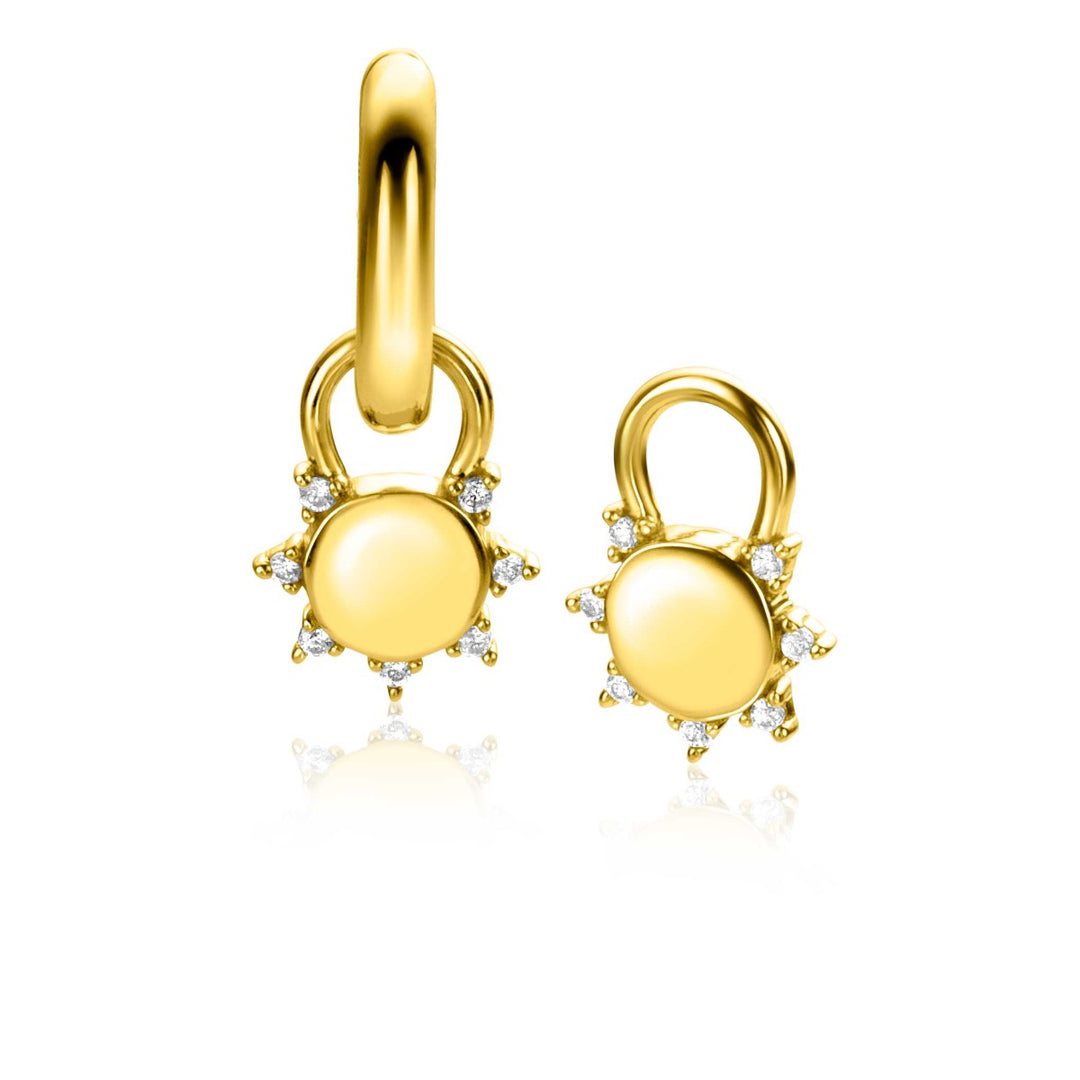 Zinzi Earrings Gold Plated Zich2302