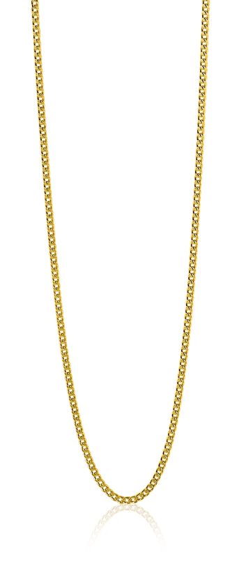 Zinzi Ketting Gold Plated Zilc G90 G