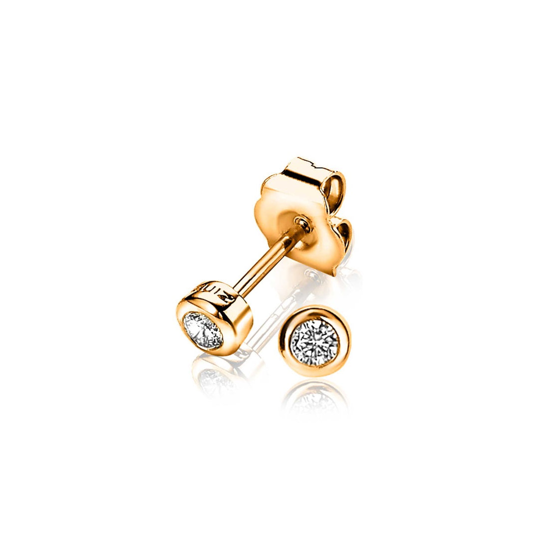 Zinzi Earrings Gold Plated Zio1177 R
