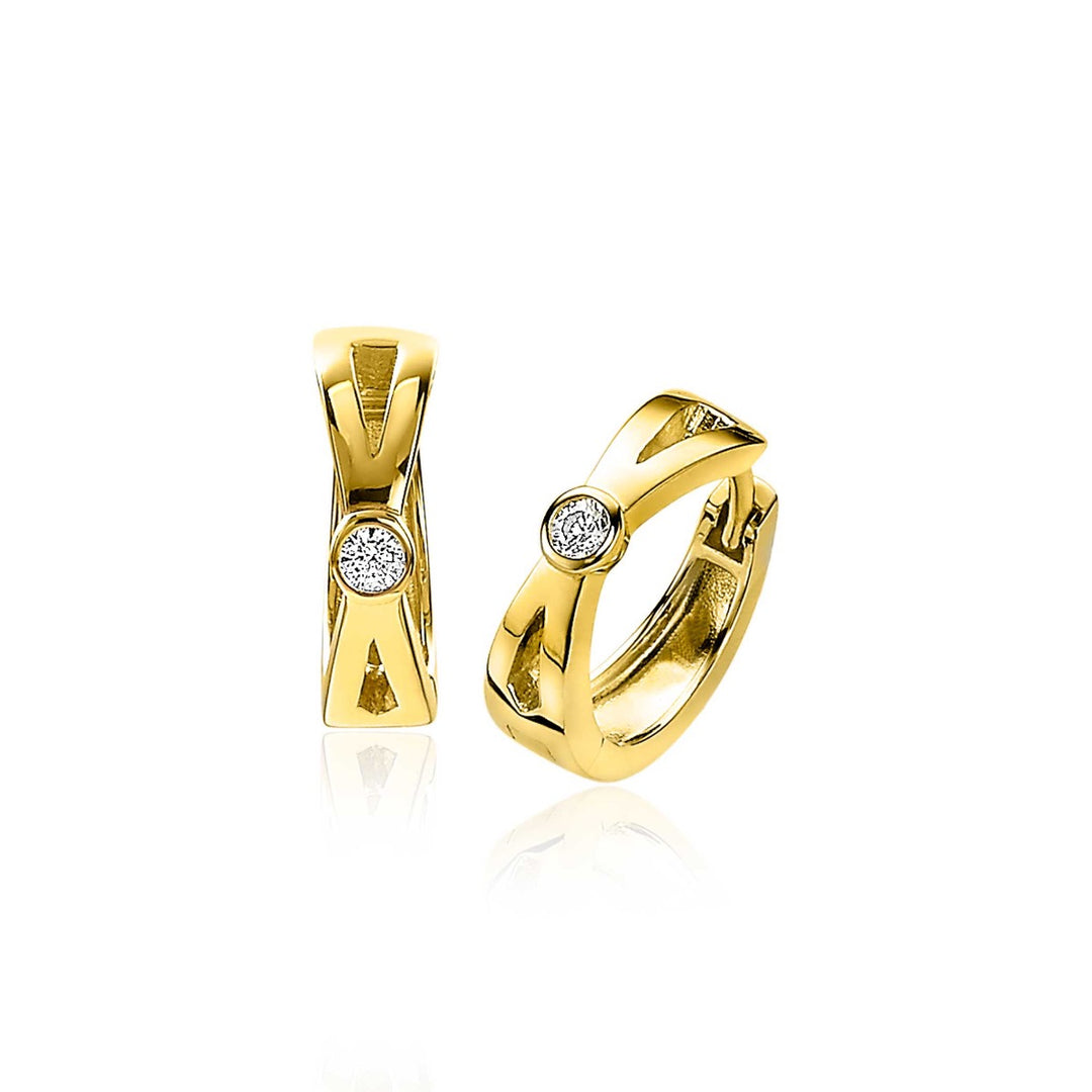Zinzi Earrings Gold Plated Zio2194 Y