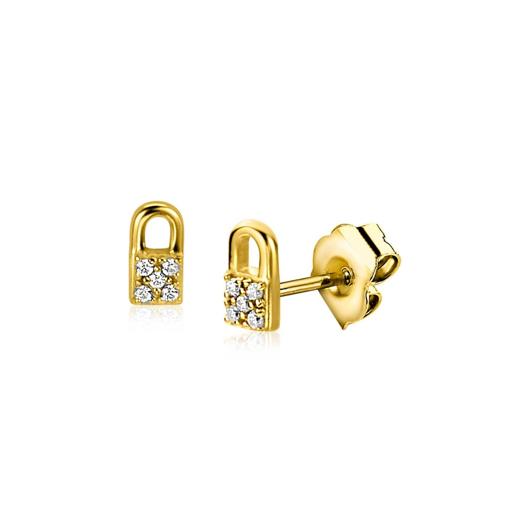 Zinzi Oorbellen Gold Plated Zio2301