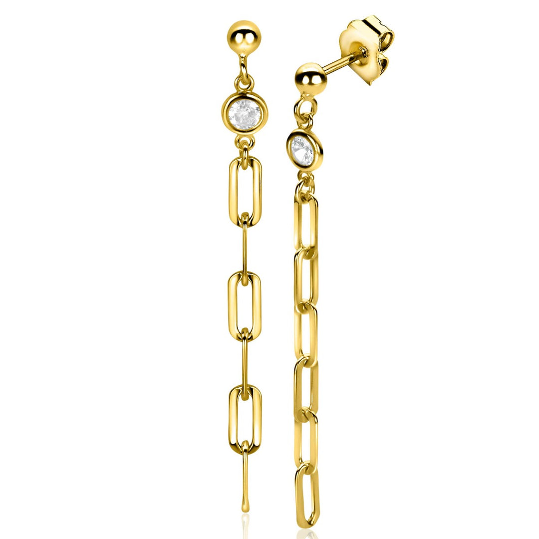 Zinzi Earrings Gold Plated Zio2363 Y