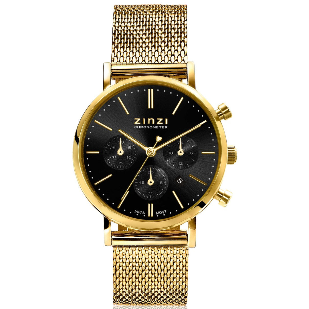 Zinzi Yellow Gold Colored Watch Gold Plated Ziw1543