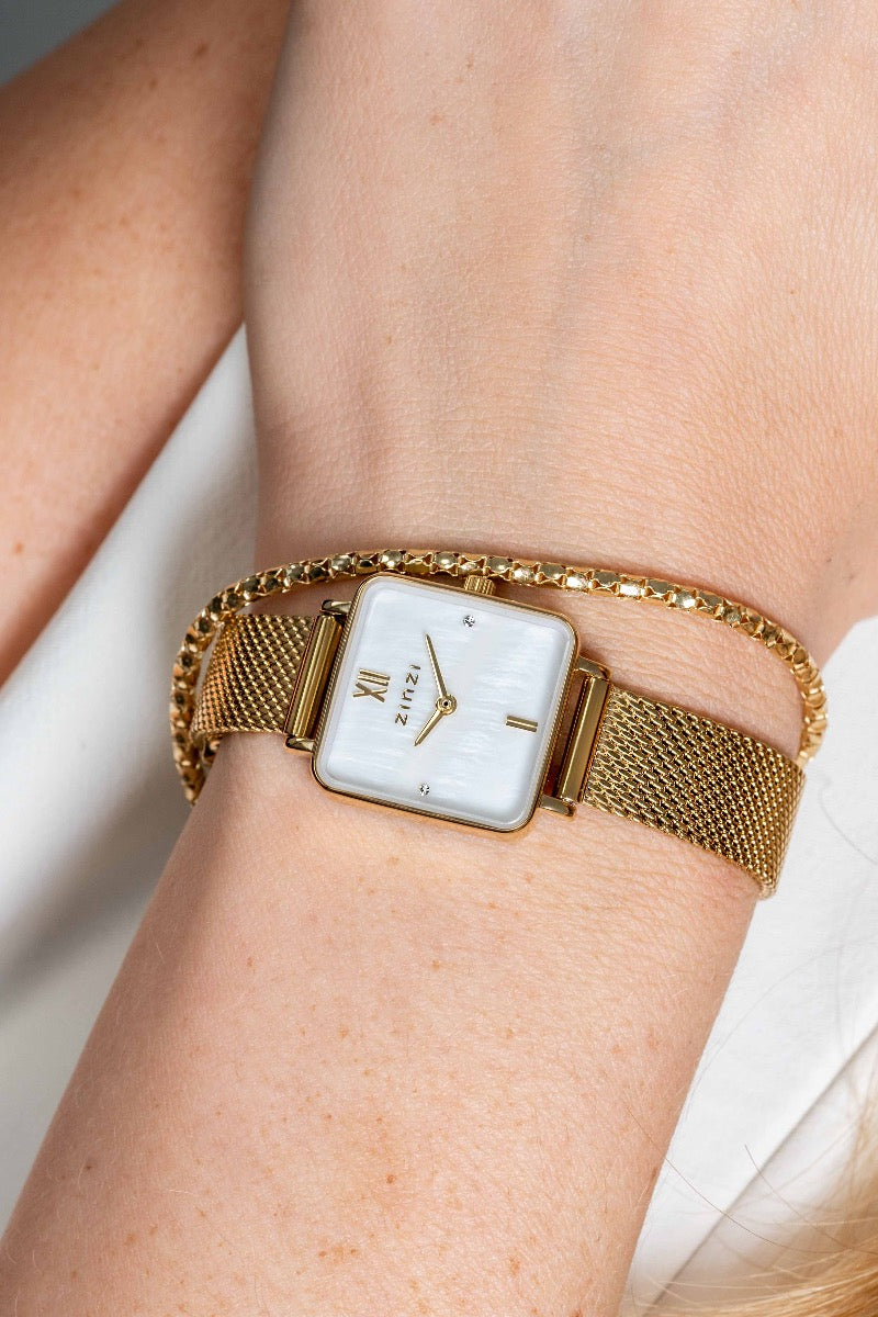 Zinzi Yellow Gold Colored Watch Gold Plated Ziw1734